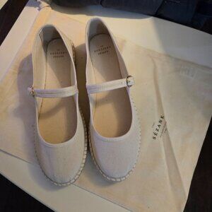 Sezane Mariana Espadrilles  Linen size 9  new never worn